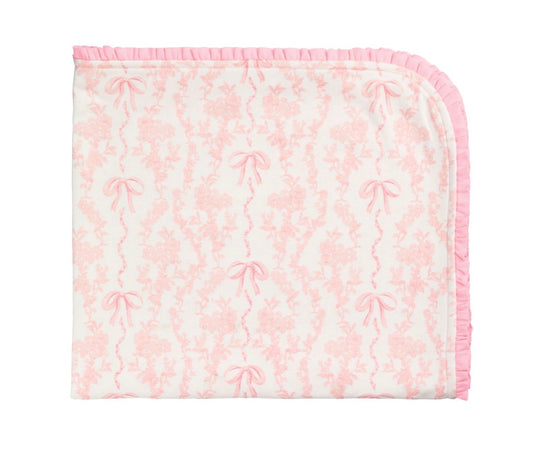 Pink Toile Baby Arrival Blanket