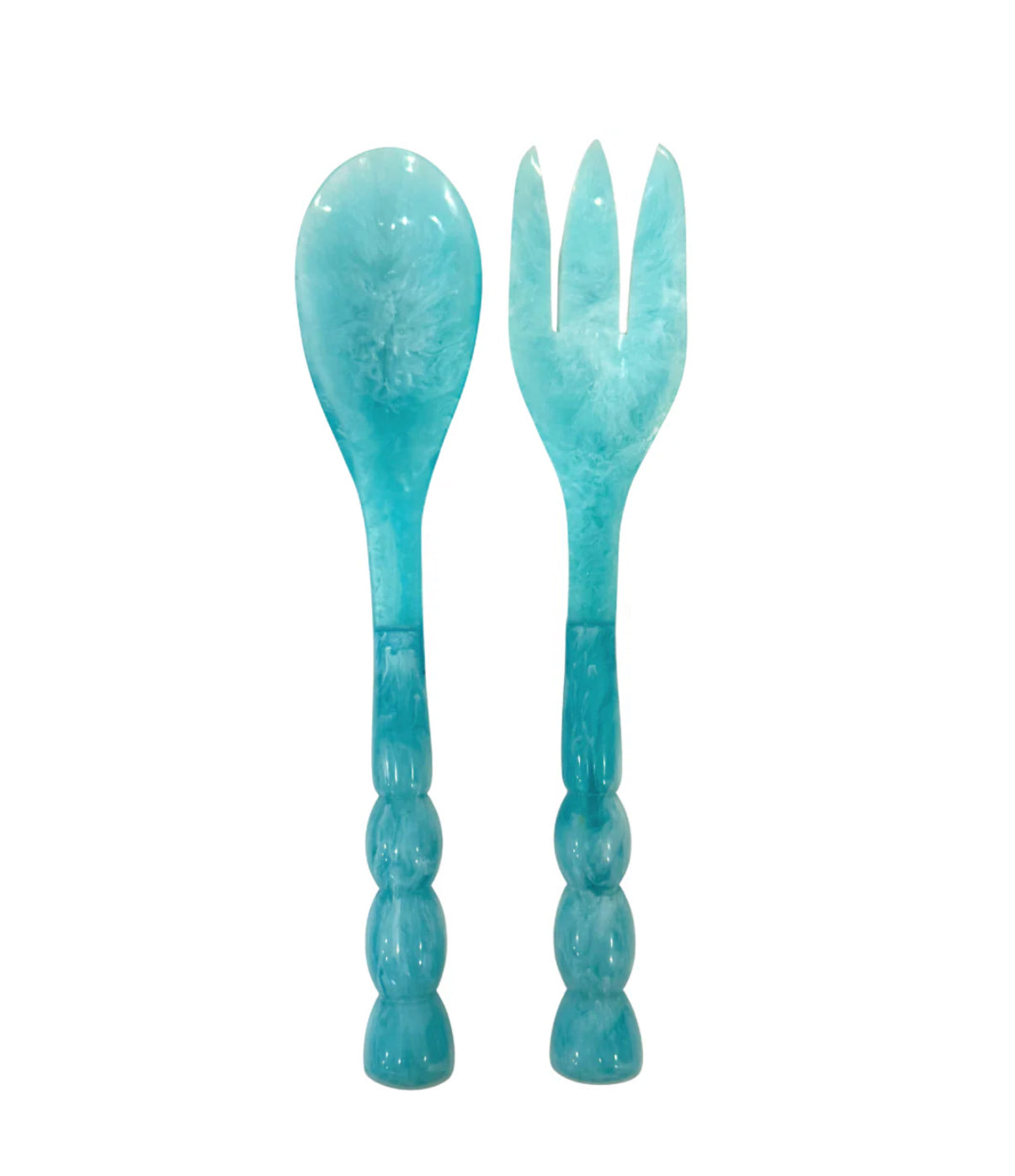 Bermuda Salad Servers- Blue
