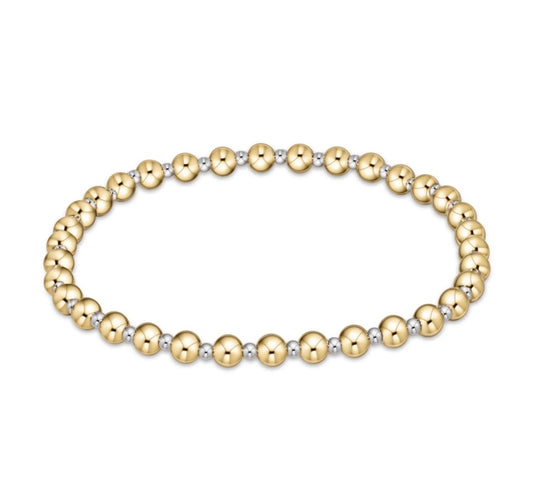 Extends grateful mixed metal 4mm bracelet