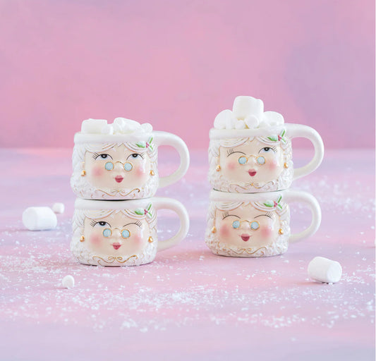 Mrs Papa Noel Mug- White