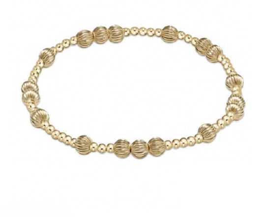 Extends Hope Unwritten Dignity 5mm Bead Bracelet- Gold