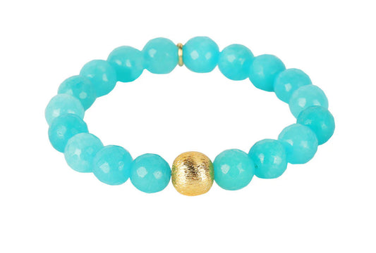 Bianca Beaded Bracelet- Aqua