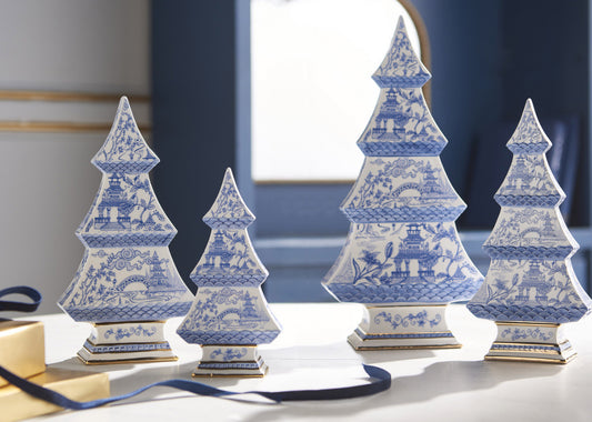 Blue Assorted Chinoiserie Trees