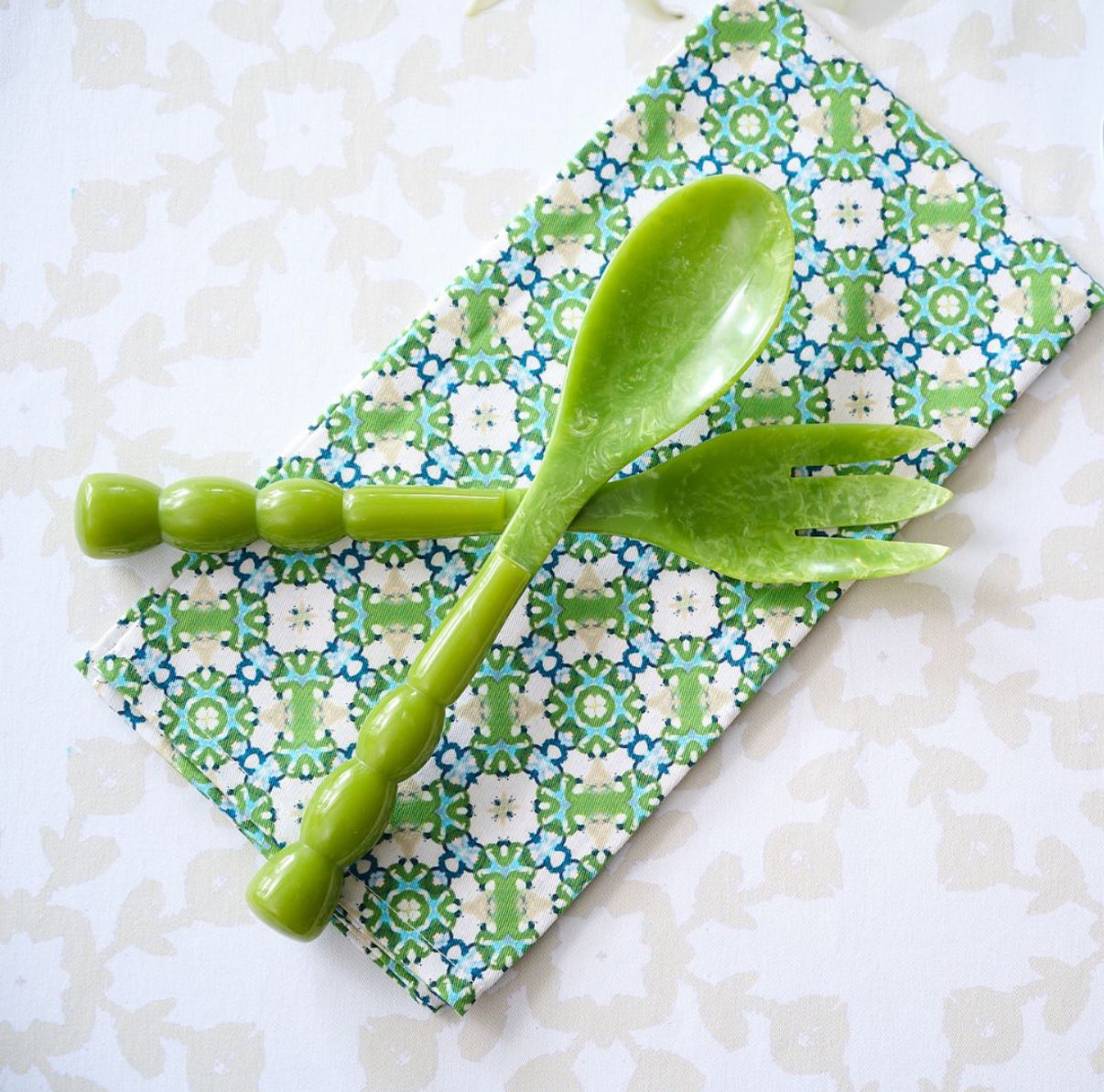 Bermuda Salad Servers- Green