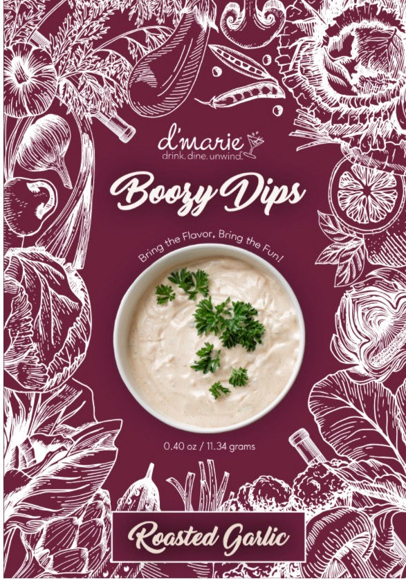 Roasted Garlic Boozy Dip