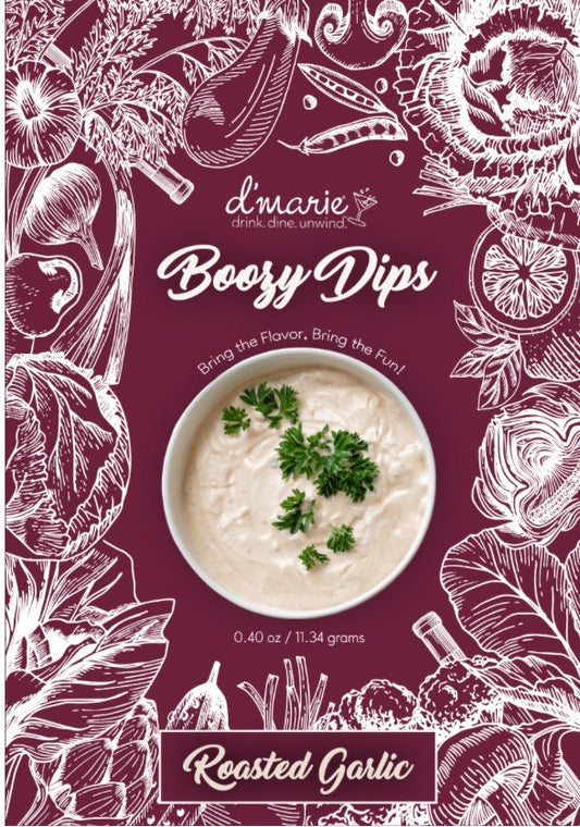 Roasted Garlic Boozy Dip