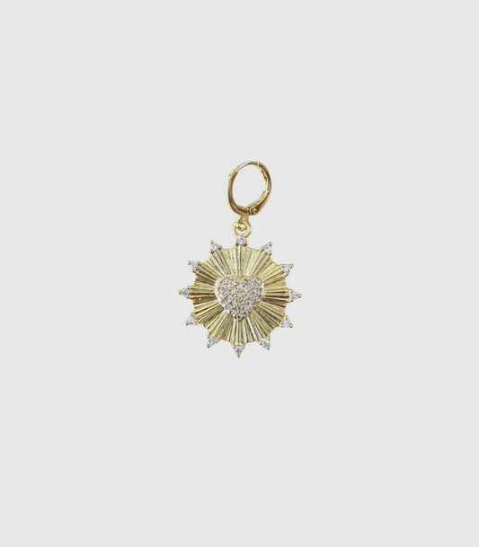 Sunny Heart Charm