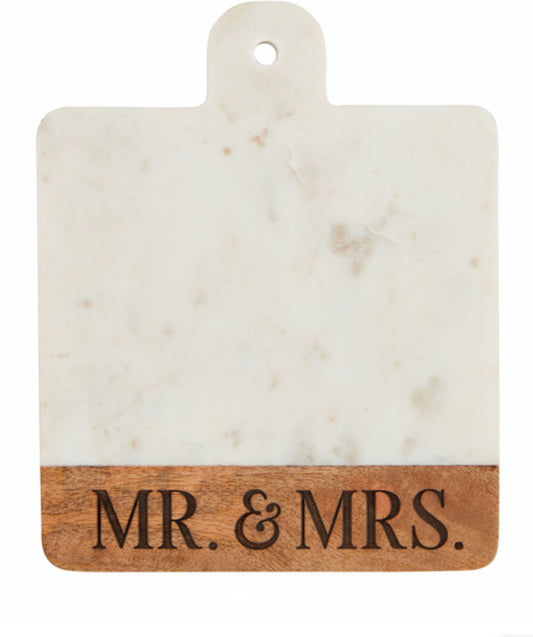 Mr & Mrs Marble & Wood Board
