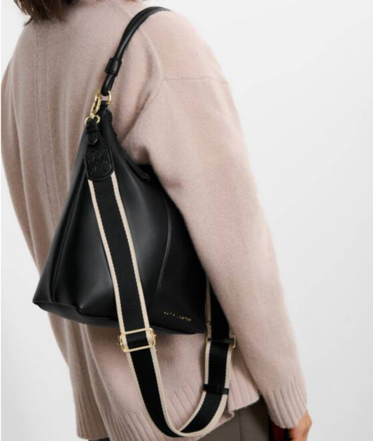 Hallie Satchel Bag- Black