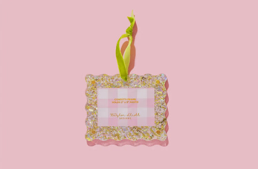 Acrylic Confetti Frame Ornaments