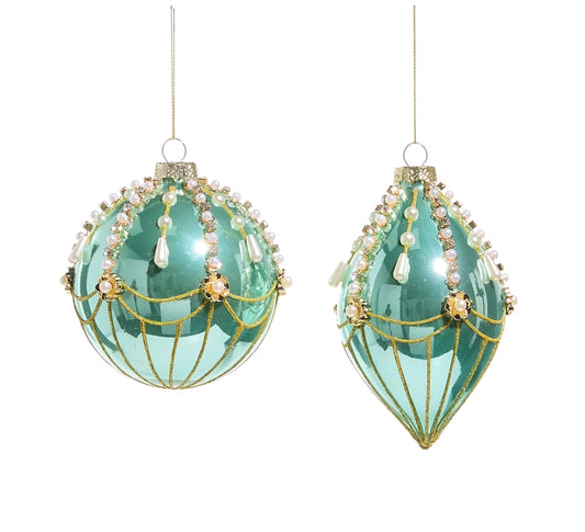 Blue and Pearl Fairground Ornament