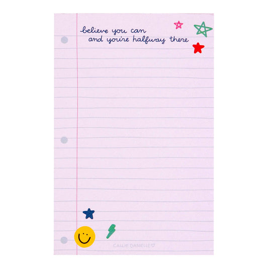 Believe You Can Smiley Notepad