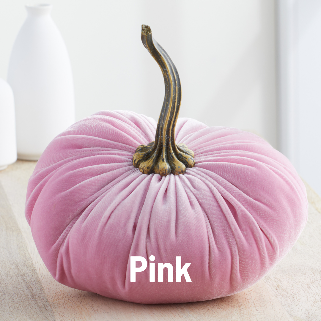 Pumpkin Extra Large Velvet, Fall Accent, Thoughtful Gift: Olive