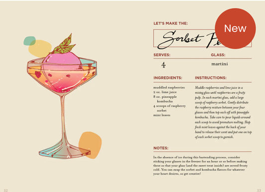 The Booze-Free Bar(c)art Book : The Art of Crafting Easy, Elegant Mocktails