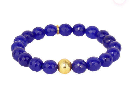 Bianca Beaded Bracelet- Cobalt