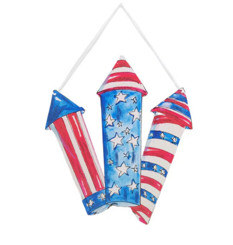 Beck’s Patriotic Rocket Door Hanger
