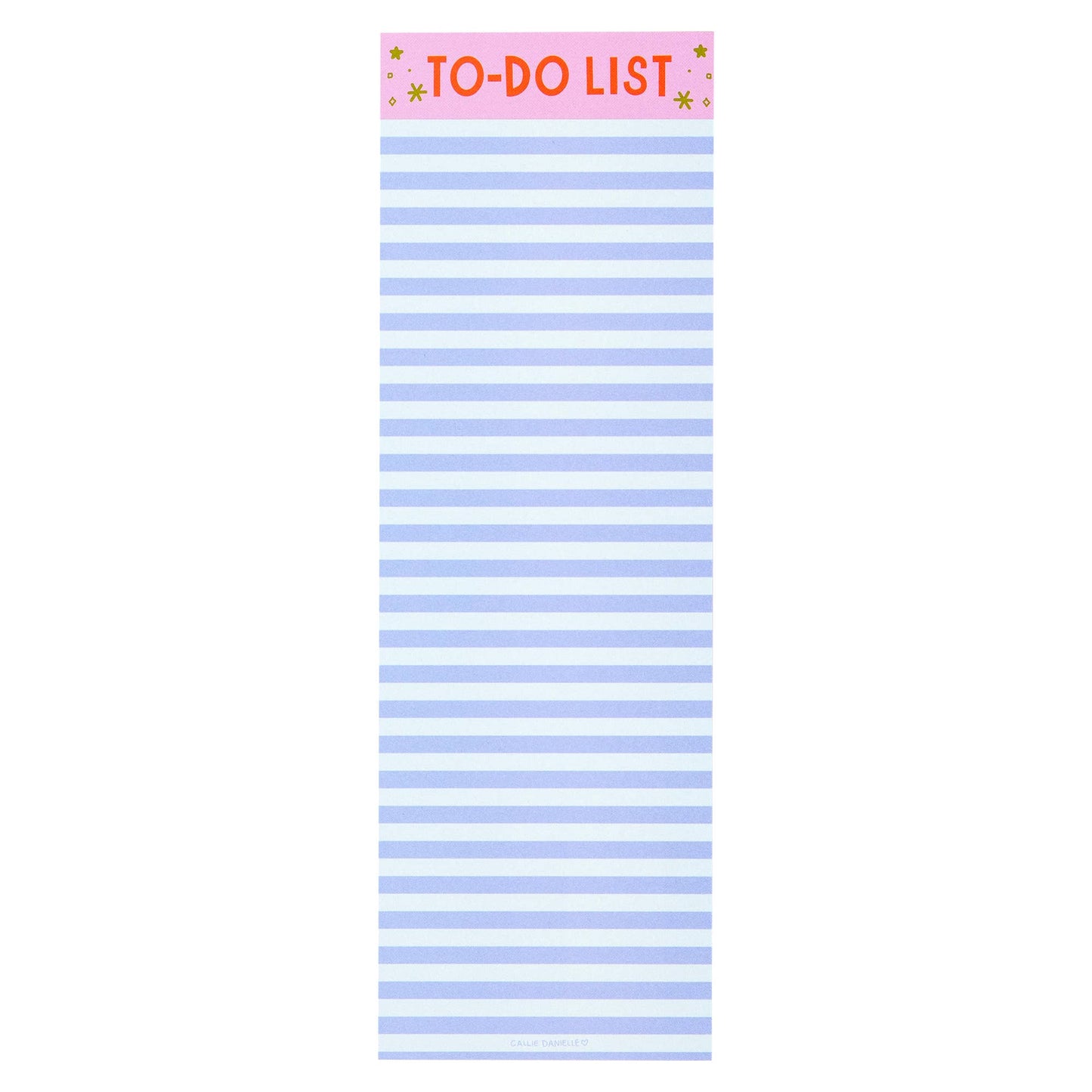 Blue Stripe To Do List 4x12 Notepad