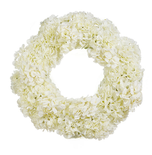 White Hydrangea Wreath
