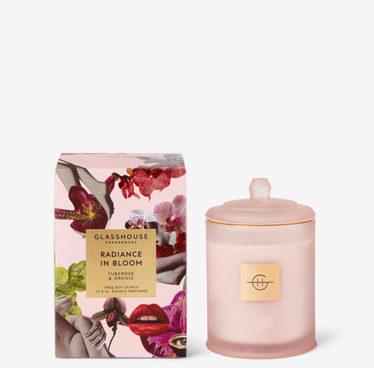 Radiance in Bloom 13.4oz Candle - Glasshouse Fragrances