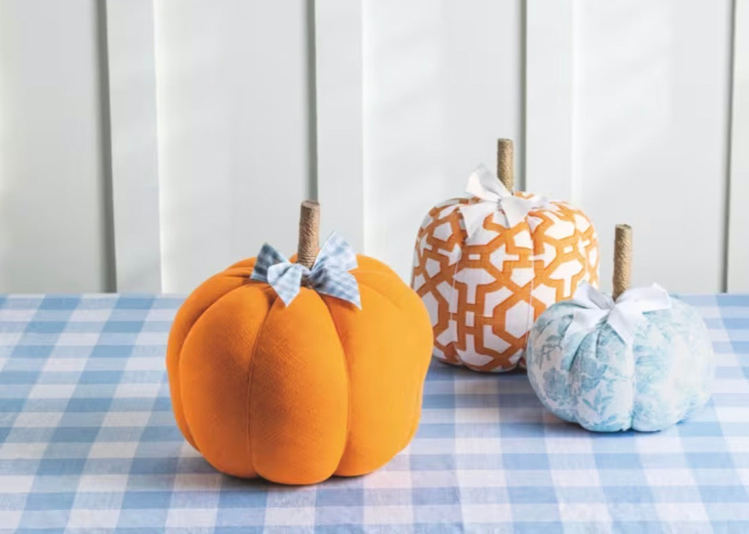 Topiary Fabric Pumpkin
