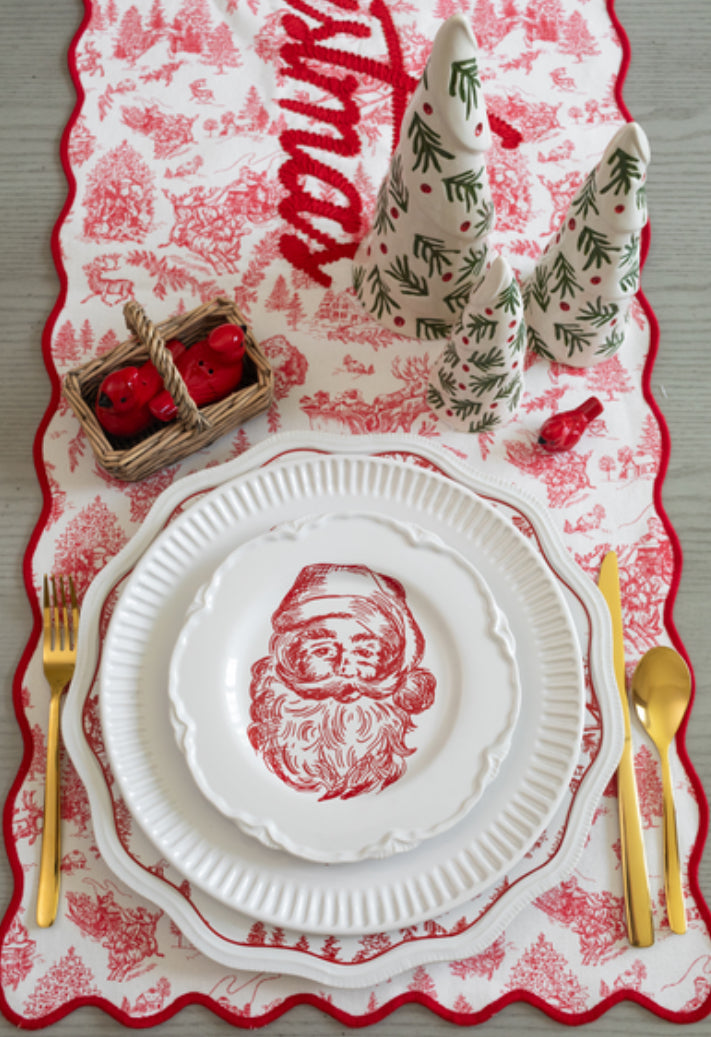CHRISTMAS TOILE TABLE RUNNER