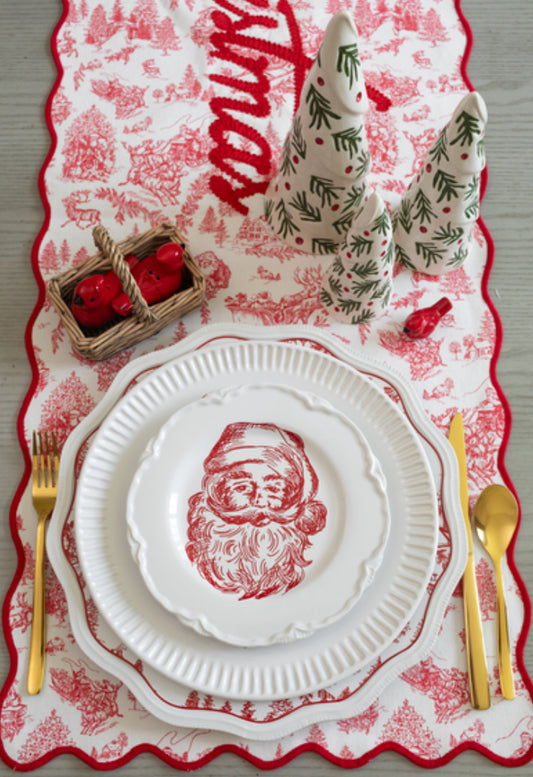 CHRISTMAS TOILE TABLE RUNNER