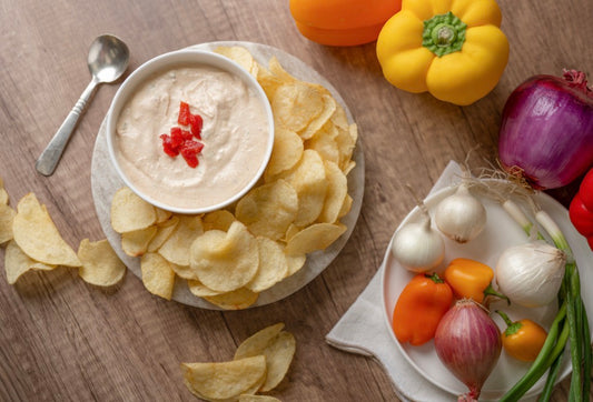 Roasted Red Pepper Boozy Dip