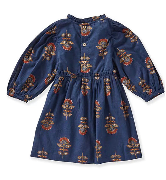 Navy Floral Dress