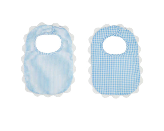 Blue Scallop Bib