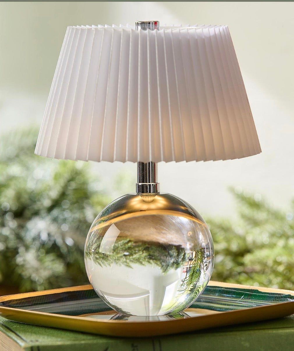Glass Portable LED Cordless Table Lamp
