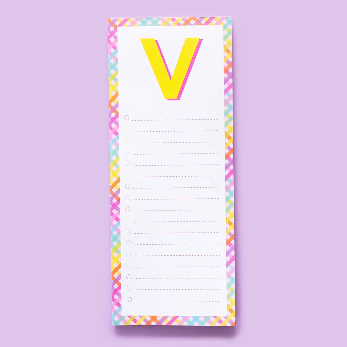 Letter List Pads A-Z: A