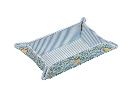 Luxe Saffiano Tray- Hamptons Floral