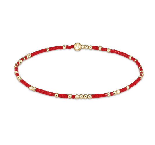Hope Unwritten Bracelet - Bright Red