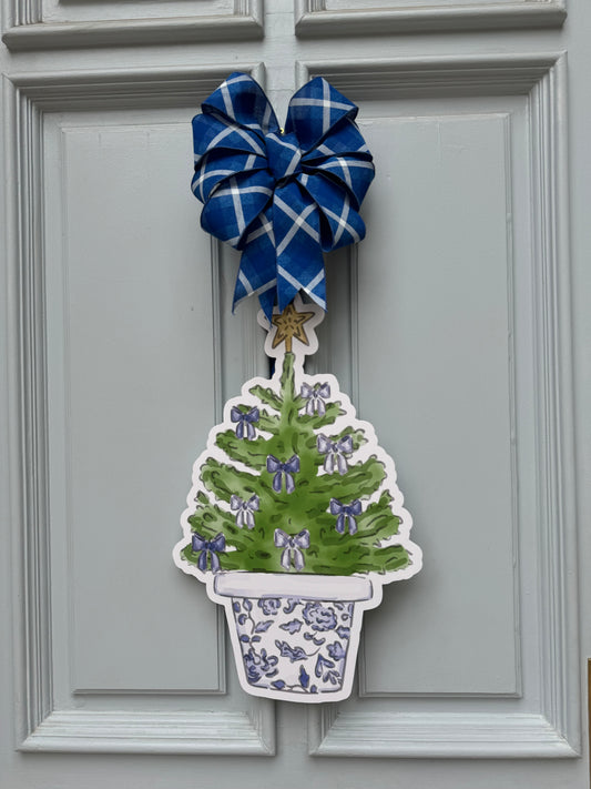 Chinoiserie Tree Door Hanger