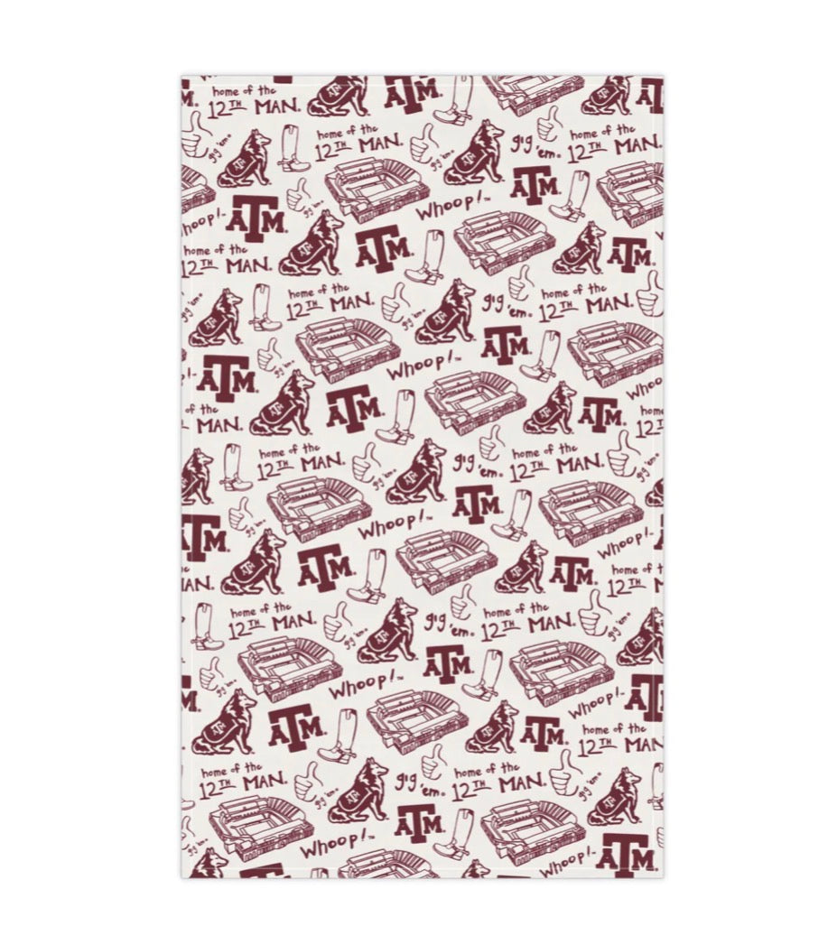 TEXAS A&M COTTON KITCHEN TOWEL