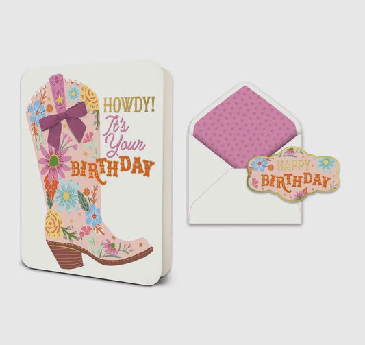 It’s Your Boot-Day Deluxe Greeting Card