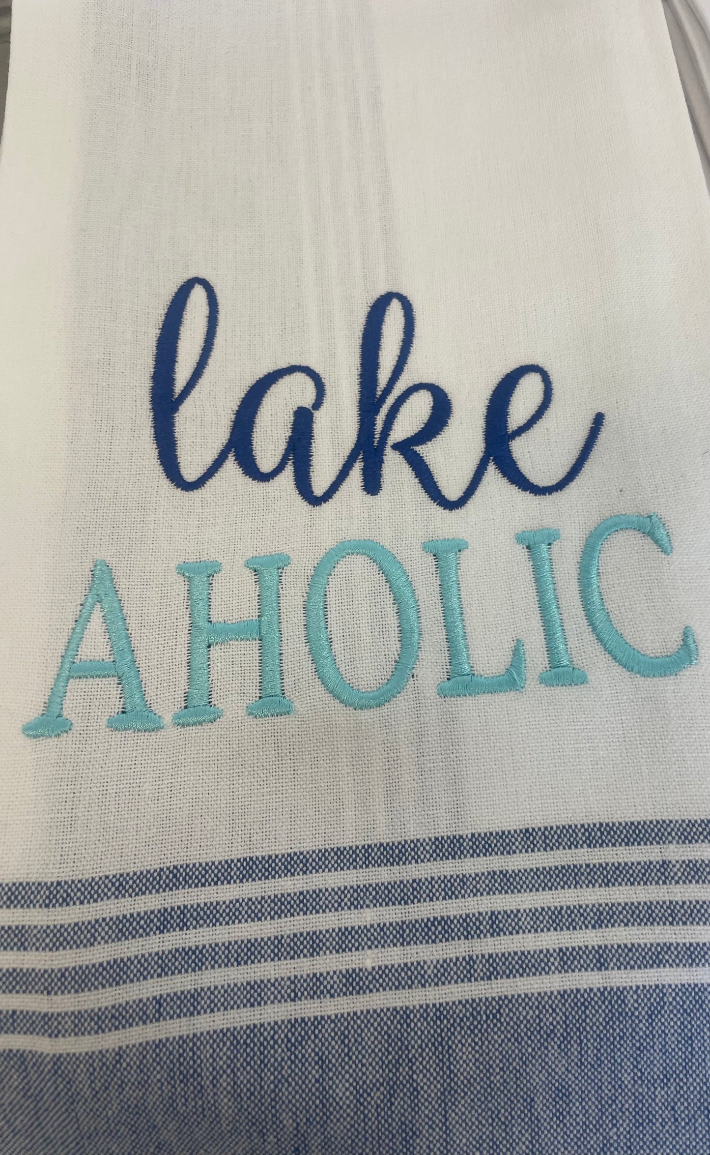 Lakeaholic Tea Towel