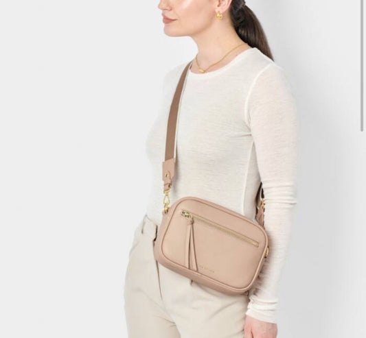 Hallie Crossbody Bag- Nude Pink