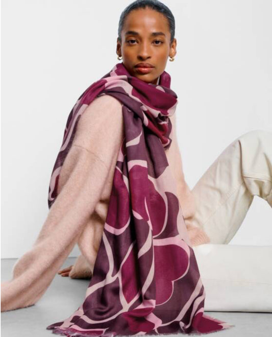 Organic Heart Print Scarf