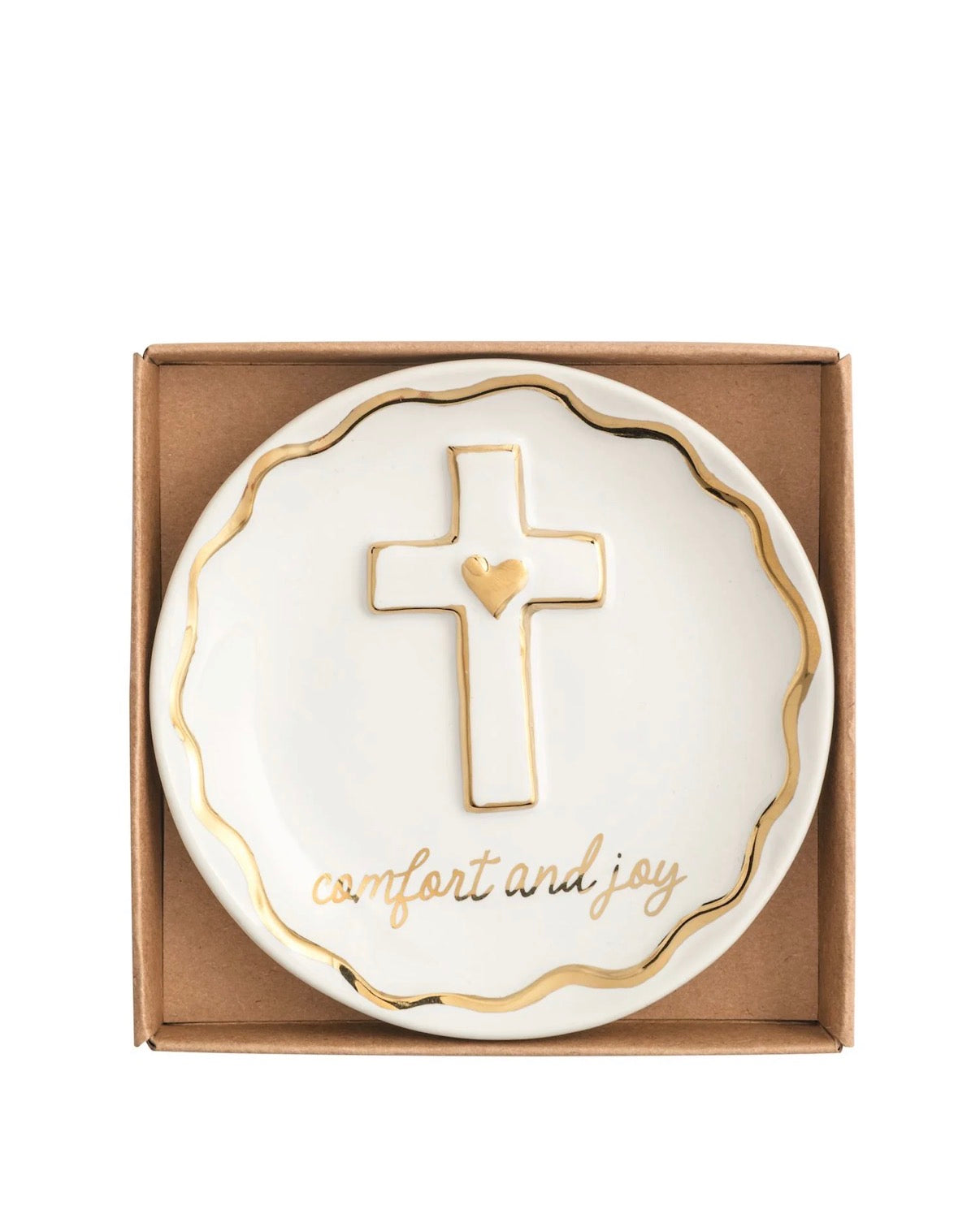 Gold Christmas Trinket Dish