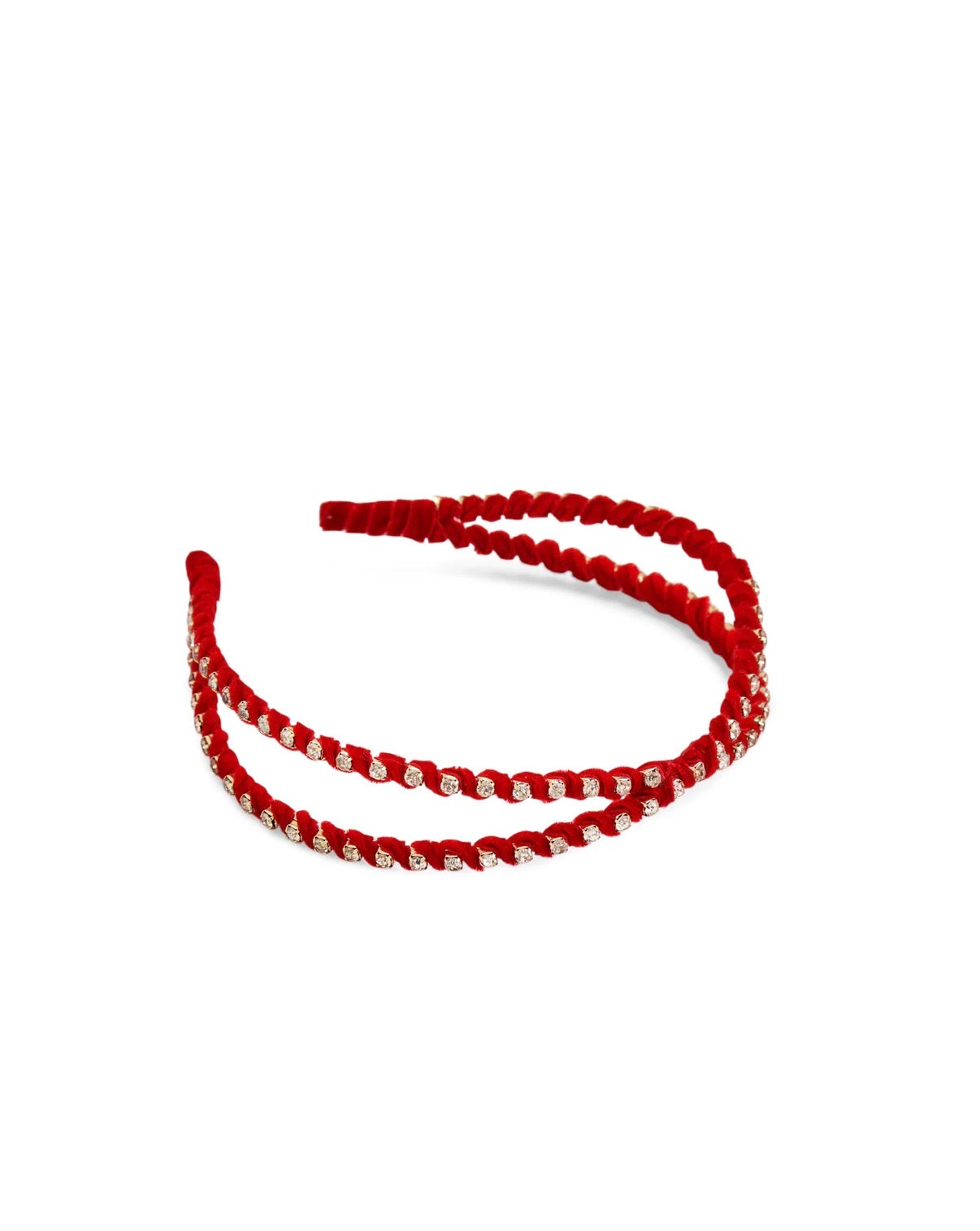 Skinny Rhinestone Double Headband