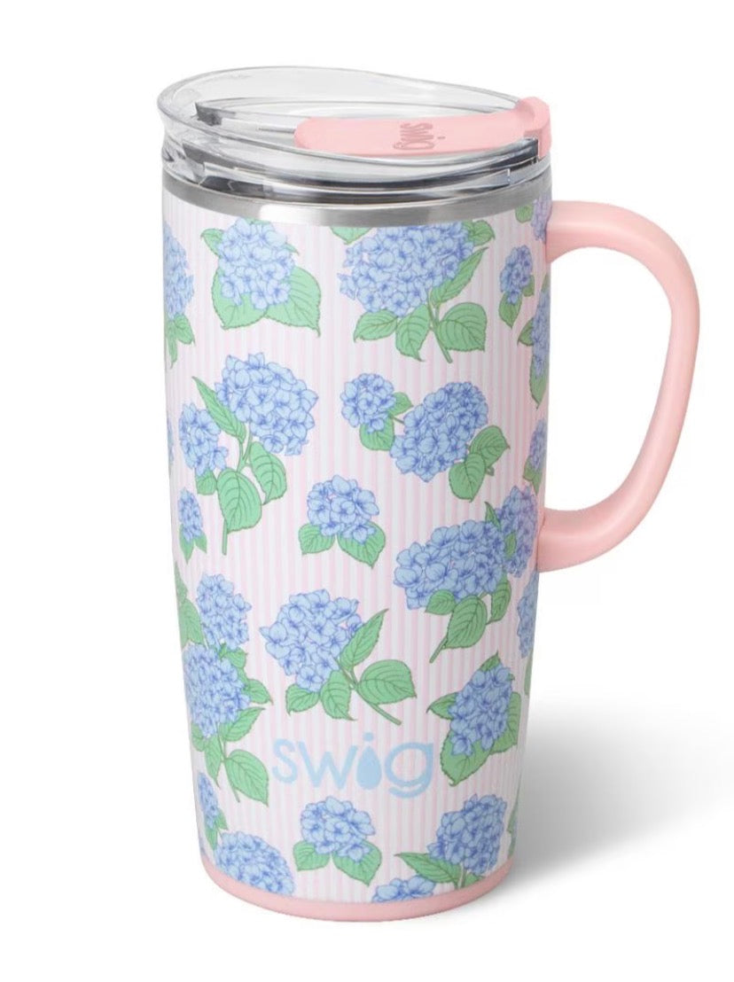 Hydrangeas Travel Mug 22oz