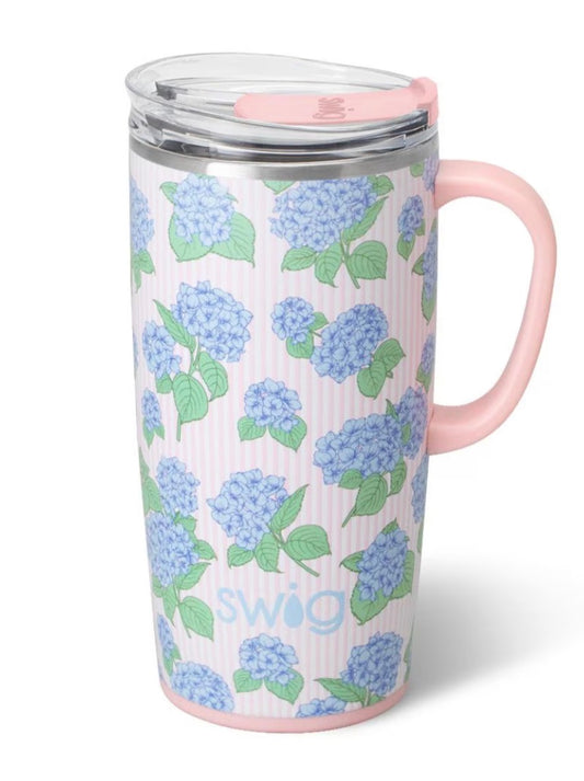 Hydrangeas Travel Mug 22oz