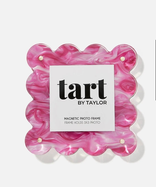 Pink Marbled Mini Acrylic Picture Frame