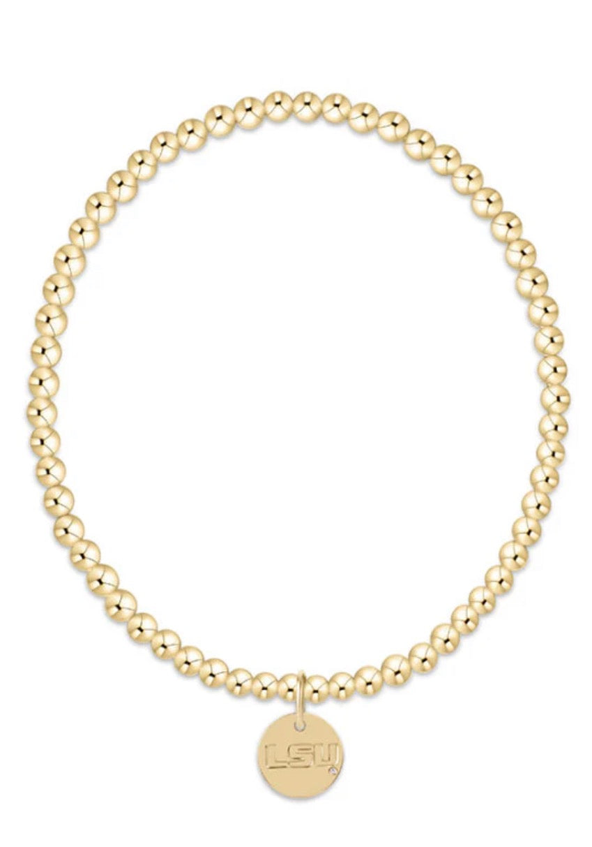 eCollegiate Classic Gold 3mm Bracelet