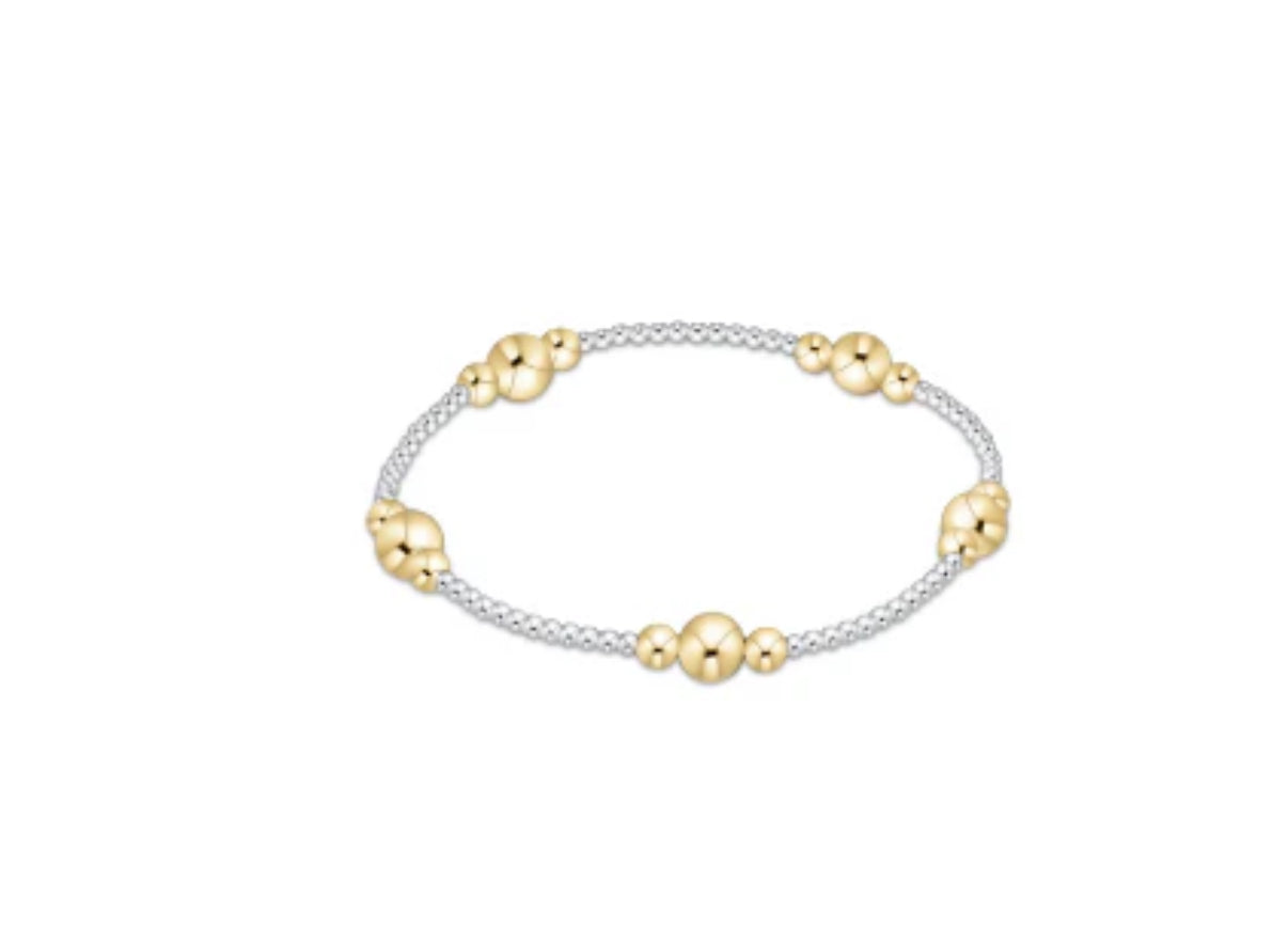 Purpose Gold 6mm Bead Bracelet- Mixed Metal