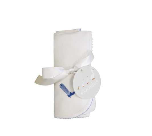 Pip Blanket- Blue Boots