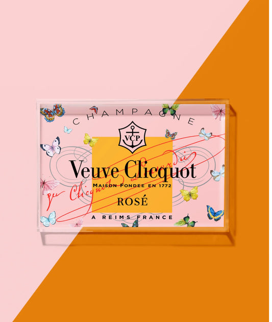 Rosé Butterfly Small Tray