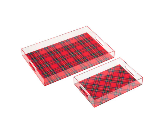Acrylic Tartan Trays