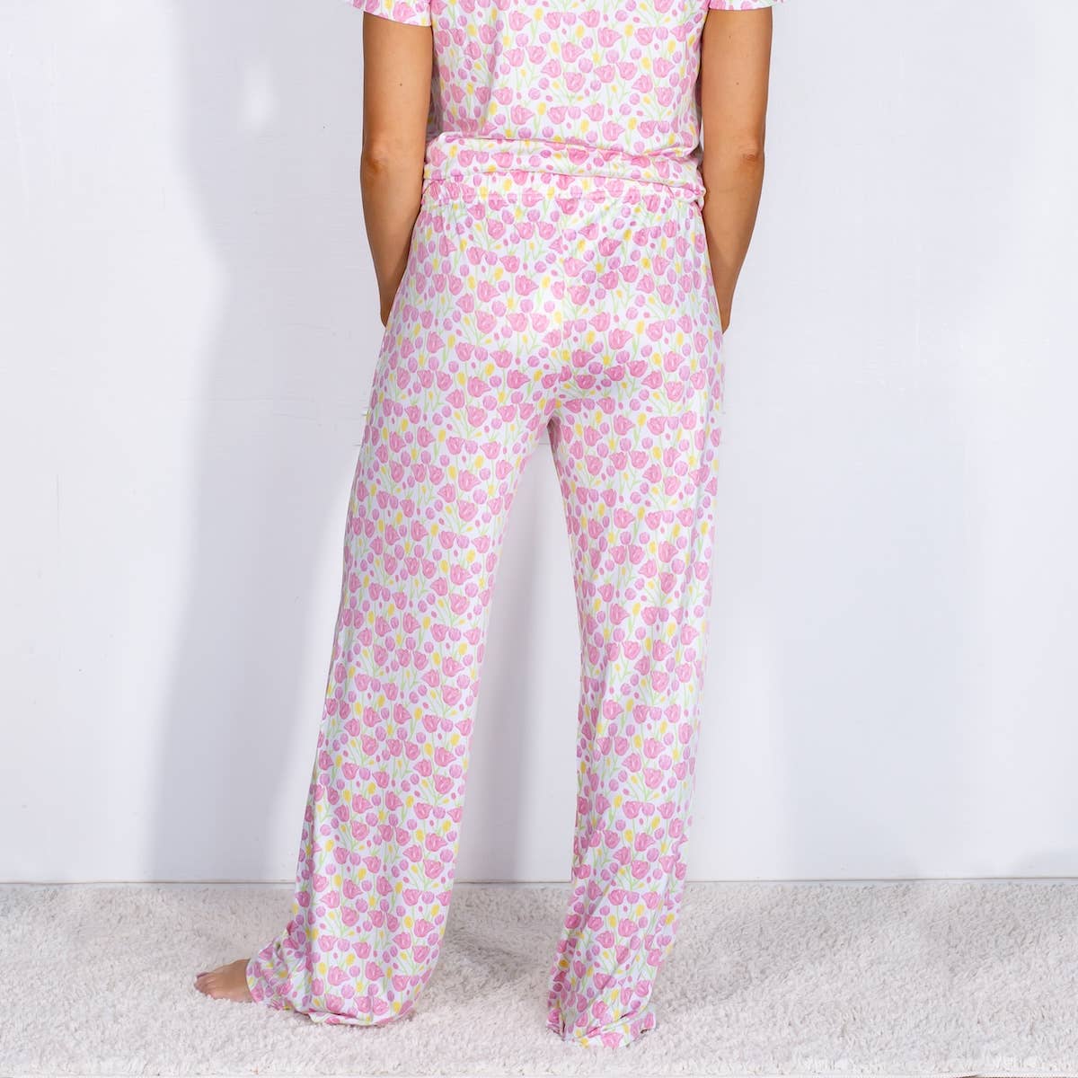 Tulip Fields Sleep Pants: Small